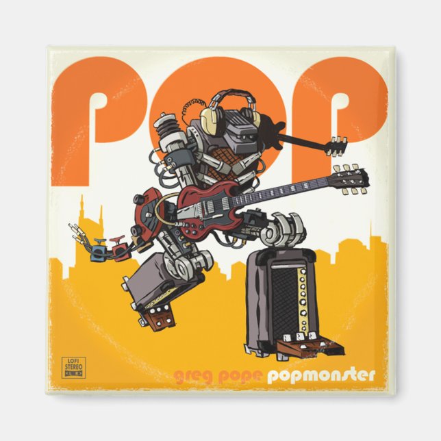 IMÃ POPMONSTER ALBUM MAGNET (Frente)