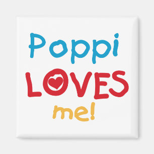 Imã Poppi me ama T-shirts e presentes