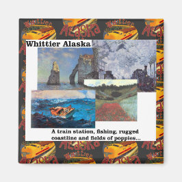Imã Poppies de Caça Pesca Whittier Alasca