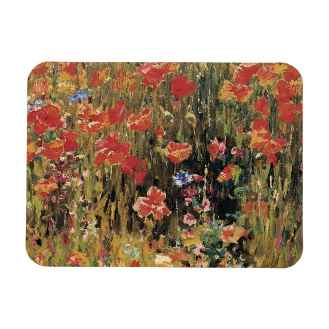 Ímã Poppies de Robert Vonnoh, Impressionismo Vintage (Horizontal)