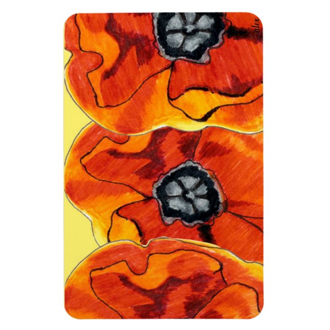 Ímã Poppies Galore Magnet (Vertical)