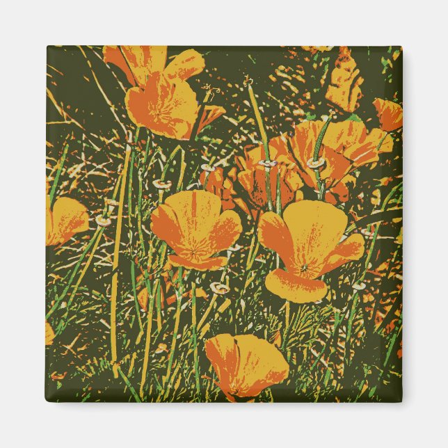 Imã Poppies Posterizados (Frente)