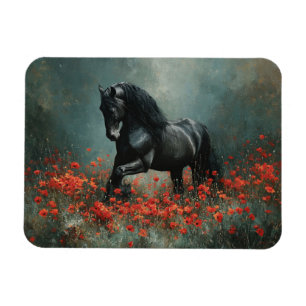 Ímã Poppies Vermelhos do Estalão Negro