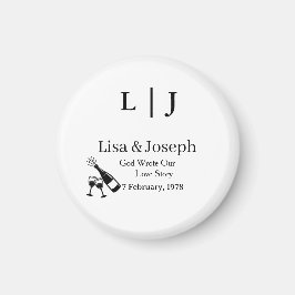 Imã Popping Champagne &Toasting Glasses Party Wedding 