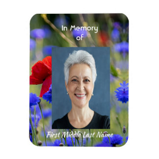 Ímã Poppy Cornflower Meadow Memorial Pocket Keepsake