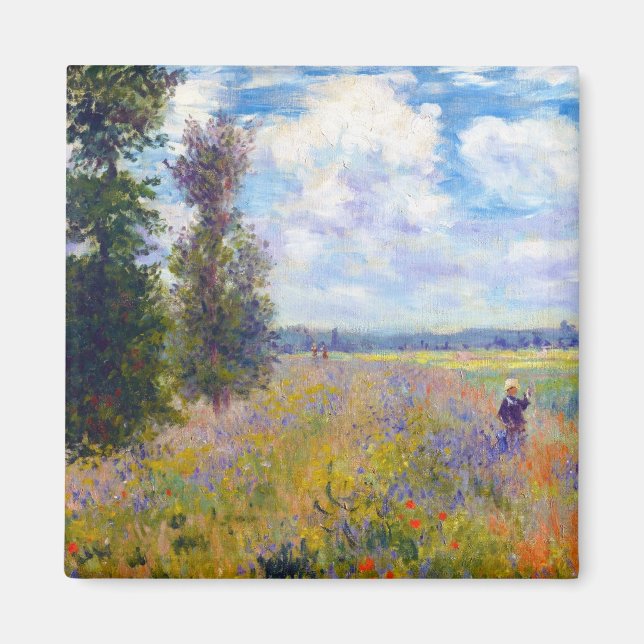 Imã Poppy Field, Argenteuil, 1875 Claude Monet (Frente)