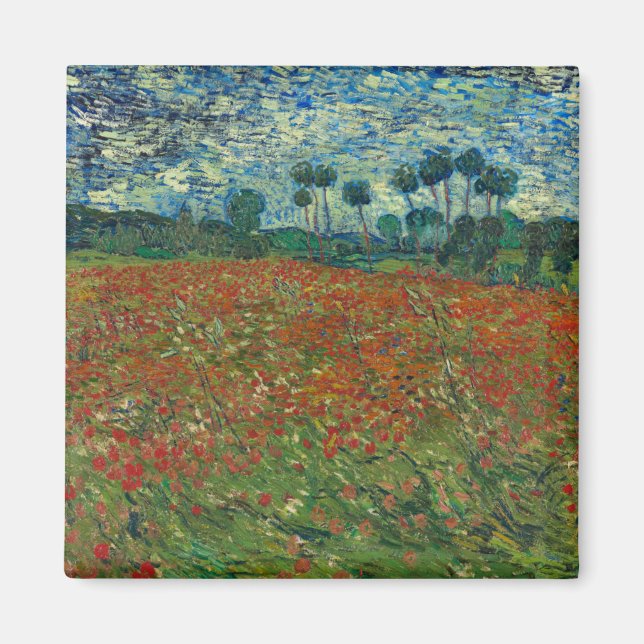 Imã Poppy Field by Vincent Van Gogh (Frente)