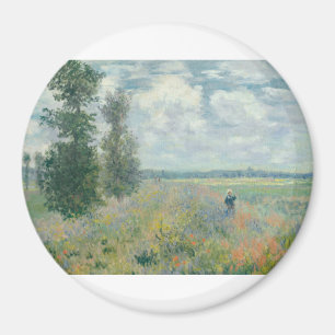Imã Poppy Fields perto do Argenteuil por Claude Monet
