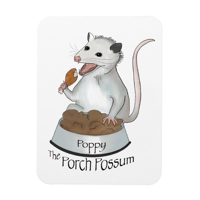 Ímã Poppy O Íman flexível Porch Possum (Vertical)