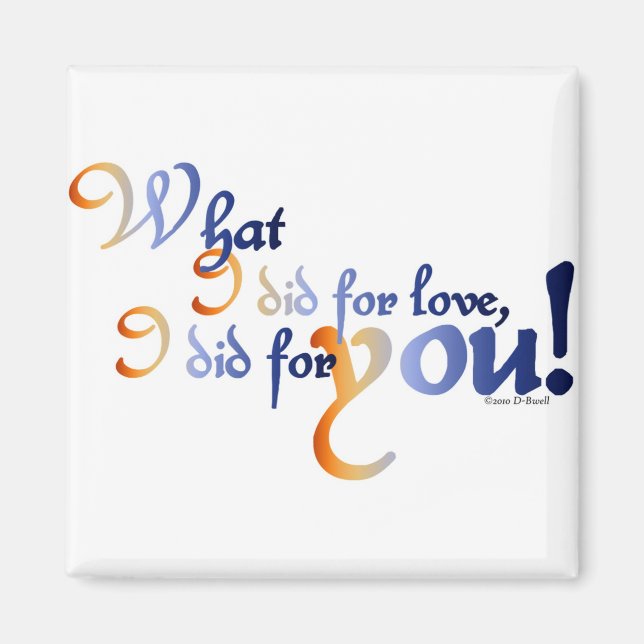 Imã Por Amor Magnet (Frente)