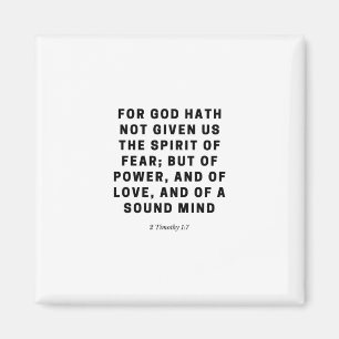 Imã Por Deus, Hath Não Nos Deu   2 Timothy 1:7