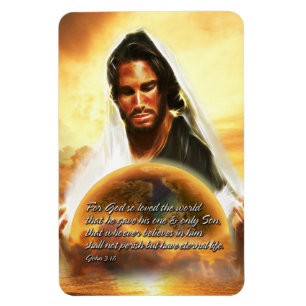 Ímã Por Deus tão amado pelo mundo 2 Magnetos Premium