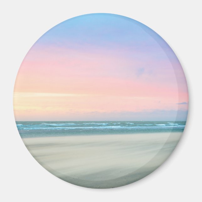 Imã Pôr do sol abstrato na praia em Haia (Frente)