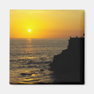 Imã por do sol bonito na ilha de Bali