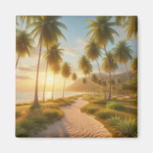 Imã pôr do sol Caribe/tropical/praia havaiana