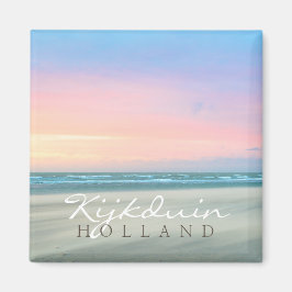 Imã pôr do sol de abstrato na praia em Haia