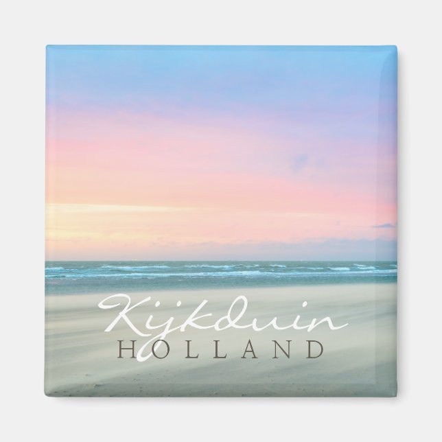 Imã pôr do sol de abstrato na praia em Haia (Frente)