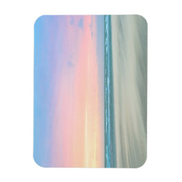 Ímã pôr do sol de abstrato na praia em Haia