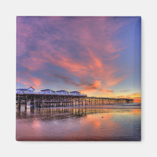 Imã Por do sol de cristal do cais