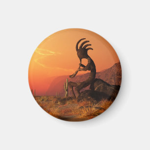 Imã Por do sol de Kokopelli