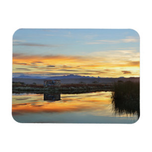 Ímã Por do sol de Laguna Nimez, EL Calafate, Argentina