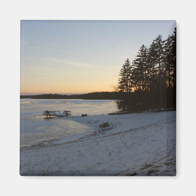 Imã Por do sol do inverno (Frente)