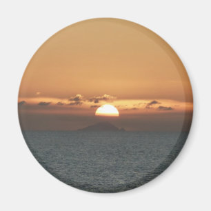 Imã Por do sol em Antígua mim fotografia do Seascape