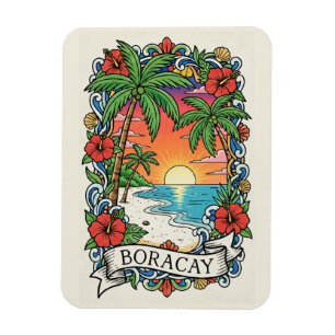 Ímã Pôr do sol em Boracay Filipinas