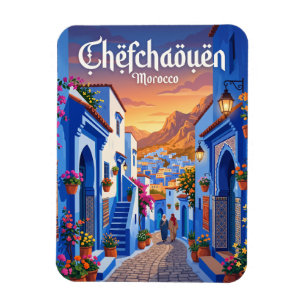 Ímã Pôr do sol em Chefchaouen Marrocos