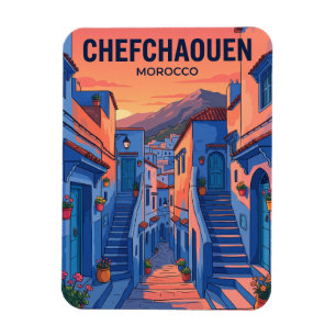 Ímã Pôr do sol em Chefchaouen Marrocos