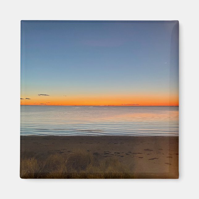 Imã Pôr do sol em Falmouth Massachusetts Cape Cod (Frente)