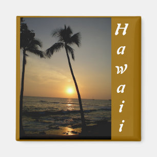 Imã Por do sol havaiano Dourado