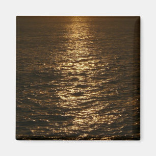 Imã Pôr do Sol na Água Fotografia Oceânica Abstrata