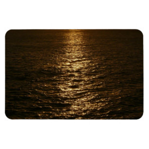 Ímã Pôr do Sol na Água Fotografia Oceânica Abstrata
