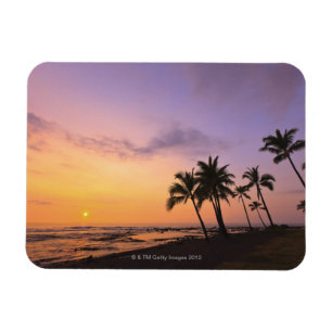Ímã Por do sol na baía de Kahaluu em Kona, Havaí 2