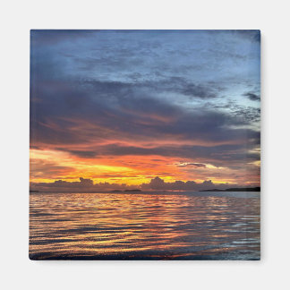 Imã Pôr do sol na ilha flamejante, Brisbane, Austrália