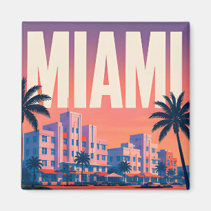 Imã Pôr do Sol na Miami Ocean Drive Viagem