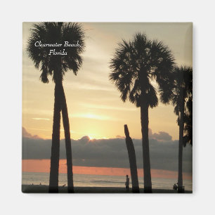 Imã Por do sol na praia de Clearwater