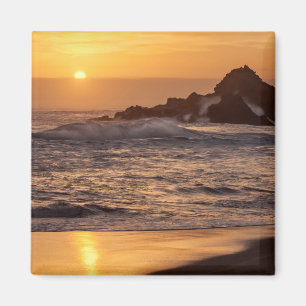 Imã Pôr do sol na praia de Pfeiffer