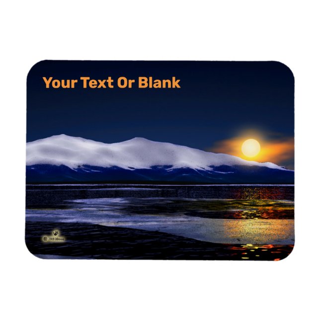 Ímã Pôr Do Sol No Gelo (Horizontal)