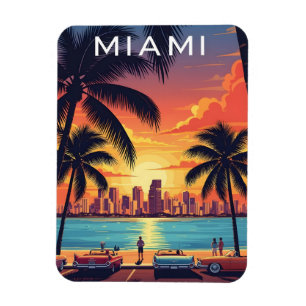 Ímã Pôr do Sol no Horizonte de Miami