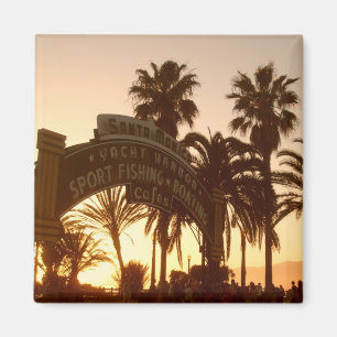 Imã Por do sol no ímã de Santa Monica