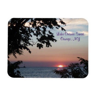 Ímã Por do sol no Lago Ontário