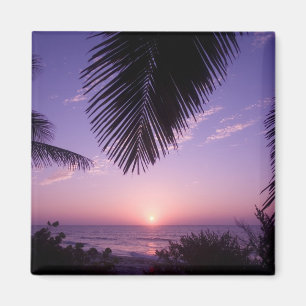 Imã Pôr do sol no West End, Cayman Brac, Ilhas Cayman,
