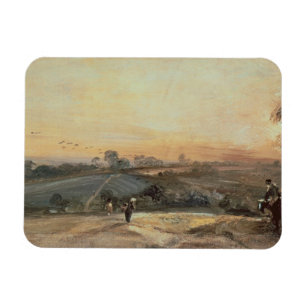 Ímã Por do sol outonal de John Constable