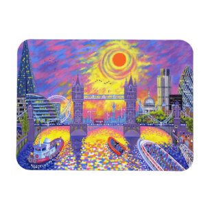 Ímã Por do sol: Piscina de Londres 2013