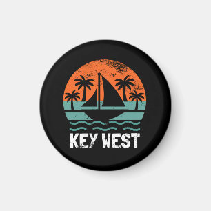 Imã Pôr do Sol Retro em Key West Férias