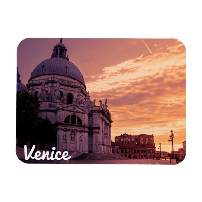 Ímã Pôr do sol sobre Basilica em Veneza (Horizontal)