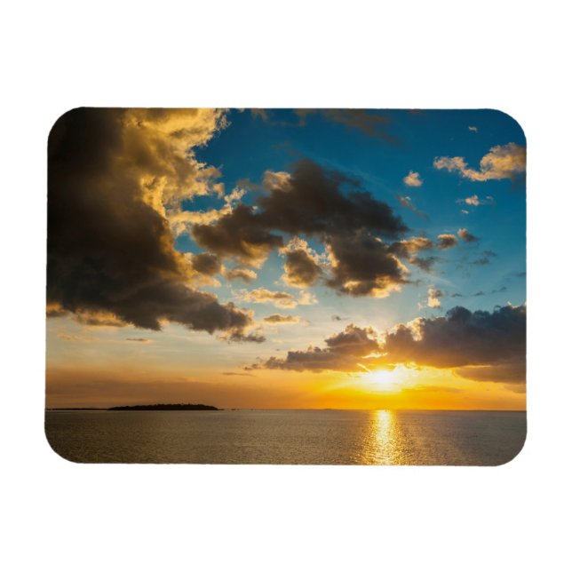 Ímã Pôr do sol sobre o oceano, Fiji (Horizontal)