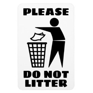 Ímã Por favor, não coloque preto e branco personalizad